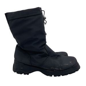 Easy Spirit Women's Satin Weather Resistant Boots Size 9 M Tall Side Zip Outdoor